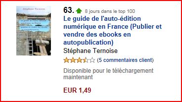 8 jours dans le Top 100 Amazon