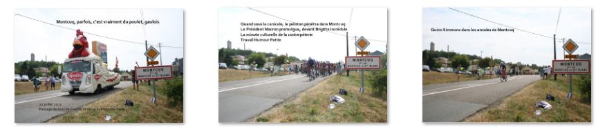  Cartes du tour de France Montcuq poulet et autres 