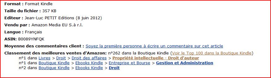  photo Sur Amazon Kindle 262eme crivains rveillez-vous