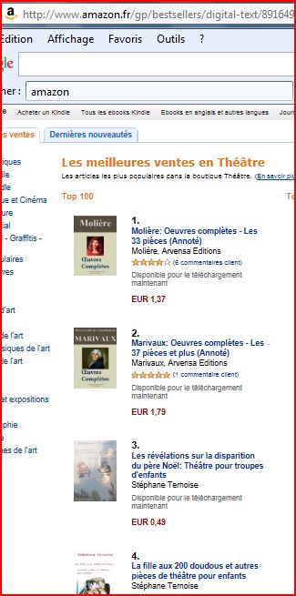  photo vente ebooks thtre