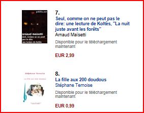  classement amazon vente ebooks thtre