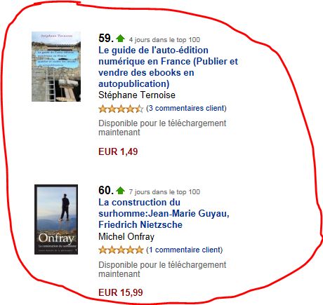  photo dans le top 1400 amazon kindle