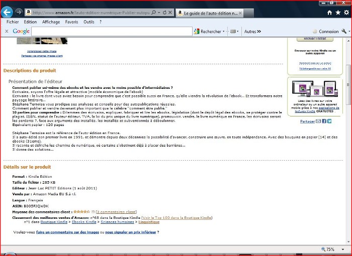 guide auto-dition numrique sur la Boutique Kindle France 